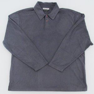 Firethorn Faux Suede Long Sleeve Knit Shirt Size XL